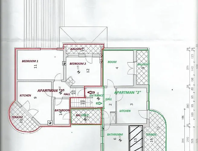 Beautiful-banjole-beachside-apartment-a2-150m-from-the-beach Lejlighed *